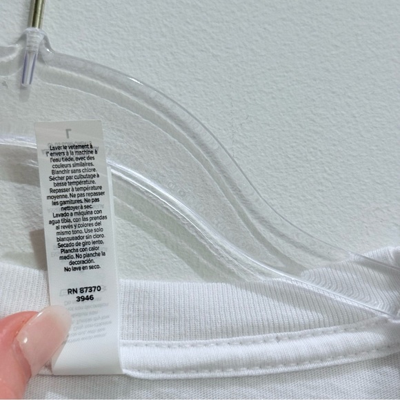 Meta Logo White T-Shirt – Size Large Bella Canvas - Picture 4 of 5